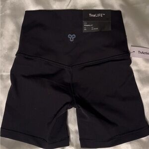 TnaLIFE Black High-Rise Shorts